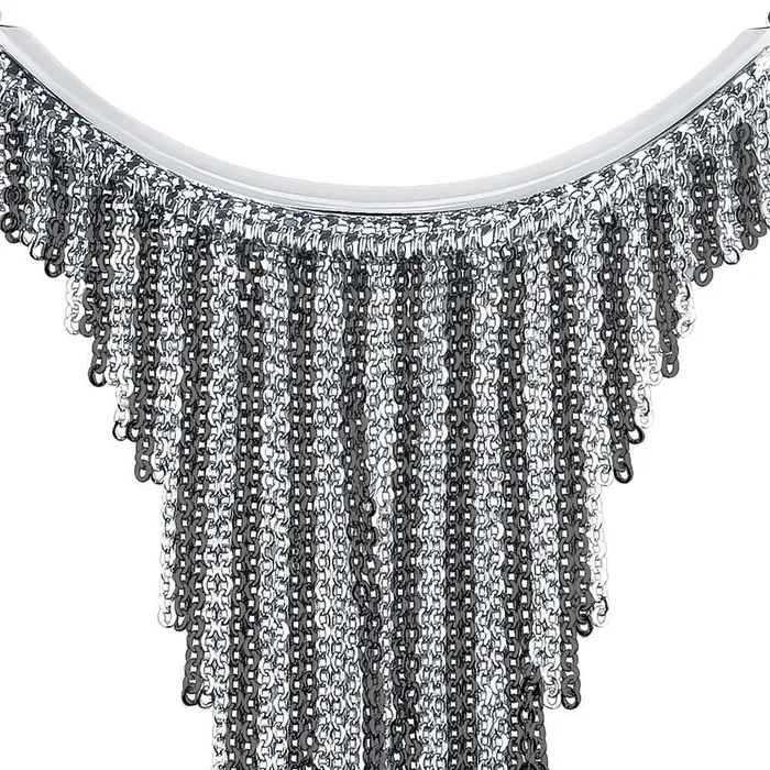BERRICLE Fringe Statement Necklace in 2Tone Necklaces