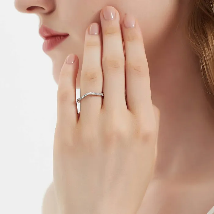 BERRICLE Rings 3Stone 08ct Pear CZ Ring Set in Sterling Silver