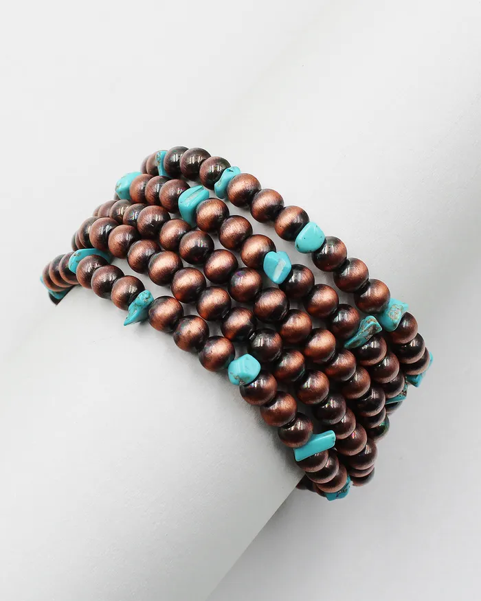 Bracelets 072222 Navajo Pearl Multiple Layered Bracelet
