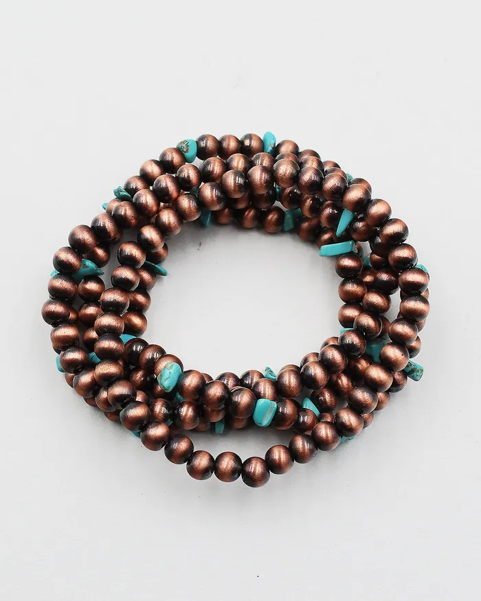 Bracelets 072222 Navajo Pearl Multiple Layered Bracelet Bracelets 072222 Navajo Pearl Multiple Layered Bracelet