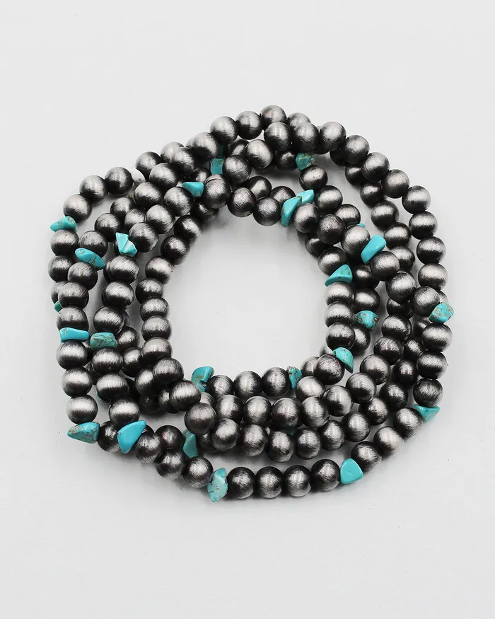 Bracelets 072222 Navajo Pearl Multiple Layered Bracelet Bracelets 072222 Navajo Pearl Multiple Layered Bracelet