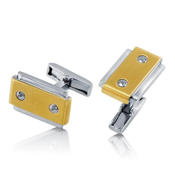 Bracelets BERRICLE Rectangle Cufflinks in Stainless Steel