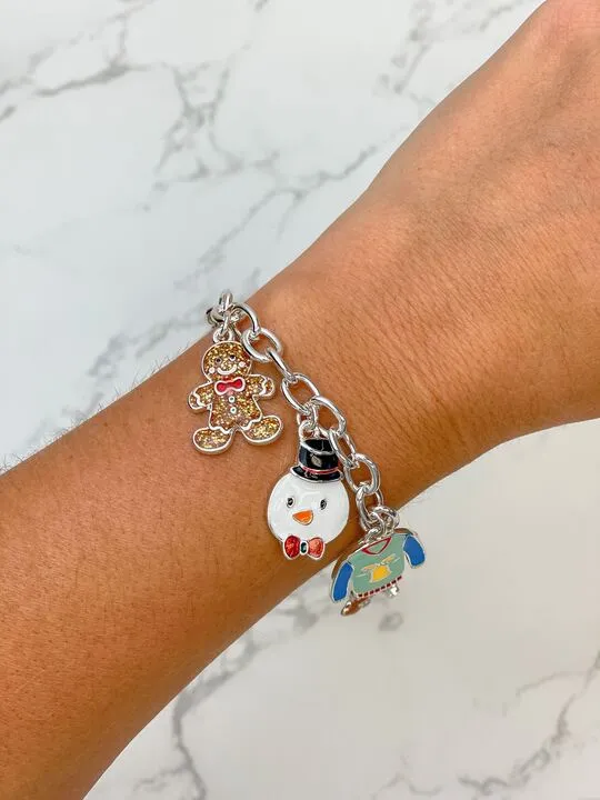 Bracelets Christmas Enamel Charm Toggle Bracelet Prep Obsessed MOA