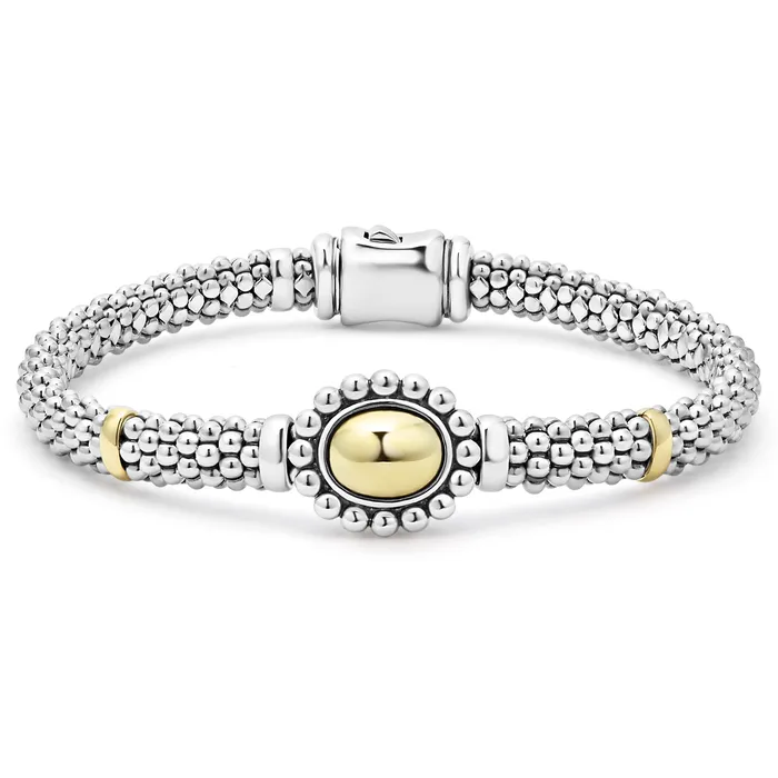 Bracelets LAGOS High Bar 18K Gold Dome Caviar Bracelet 6mm