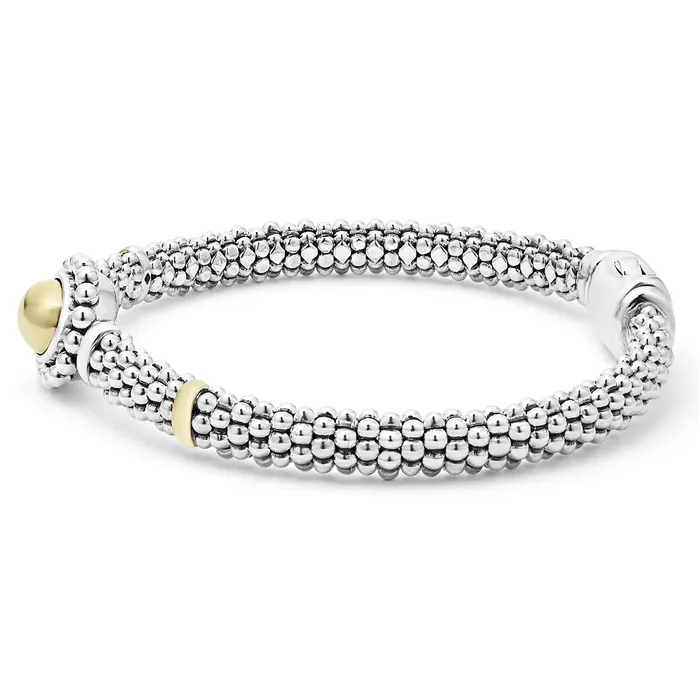 Bracelets LAGOS High Bar 18K Gold Dome Caviar Bracelet 6mm Bracelets LAGOS High Bar 18K Gold Dome Caviar Bracelet 6mm