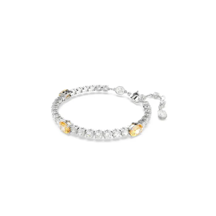 Bracelets Swarovski Matrix Tennis Bracelet Mixed cuts Yellow Rhodium plated Medium Swarovski Bracelets Swarovski Matrix Tennis Bracelet Mixed cuts Yellow Rhodium plated Medium Swarovski
