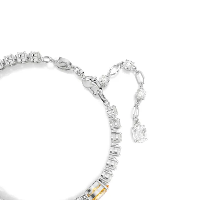 Bracelets Swarovski Matrix Tennis Bracelet Mixed cuts Yellow Rhodium plated Medium Swarovski Bracelets Swarovski Matrix Tennis Bracelet Mixed cuts Yellow Rhodium plated Medium Swarovski