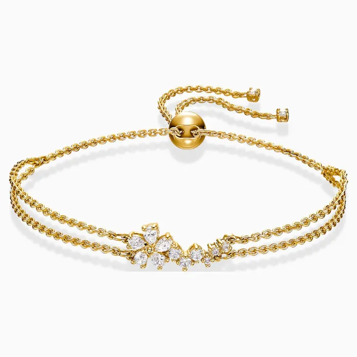 Bracelets Swarovski Swarovski Botanical Bracelet White GoldTone Size M