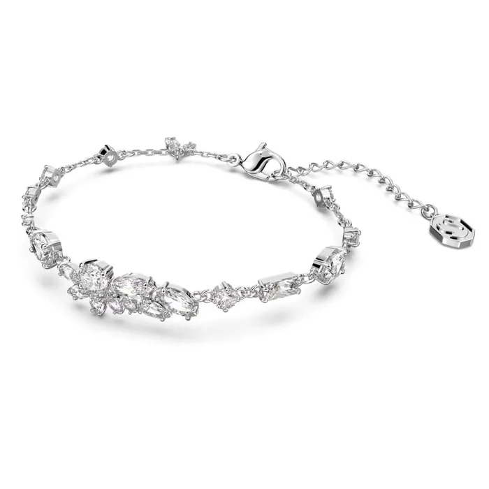 Bracelets Swarovski Swarovski Gema Bracelet Mixed cuts Flower White Rhodium plated MEDIUM Bracelets Swarovski Swarovski Gema Bracelet Mixed cuts Flower White Rhodium plated MEDIUM