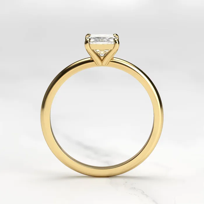 Capucinne Rings 1ct radiant moissanite ring solitaire