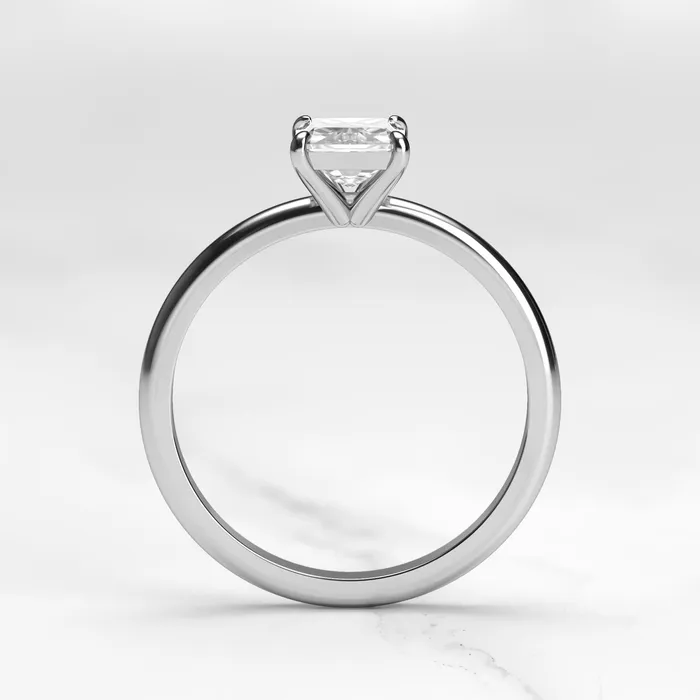 Capucinne Rings 1ct radiant moissanite ring solitaire