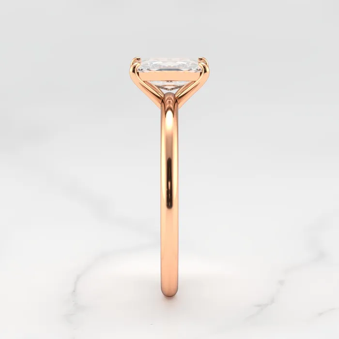Capucinne Rings 1ct radiant moissanite ring solitaire