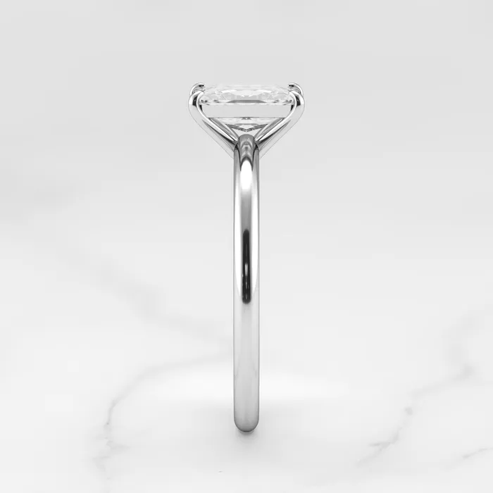 Capucinne Rings 1ct radiant moissanite ring solitaire