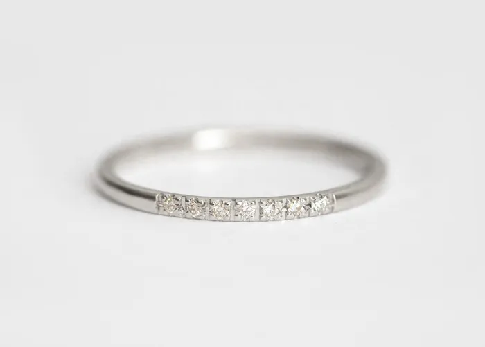 capucinne Rings Diamond Ring 14K Gold Wedding Band