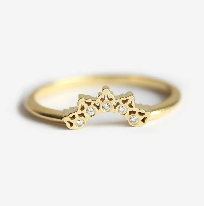 Capucinne Rings Diamond Wedding Band Diamond Wedding Ring