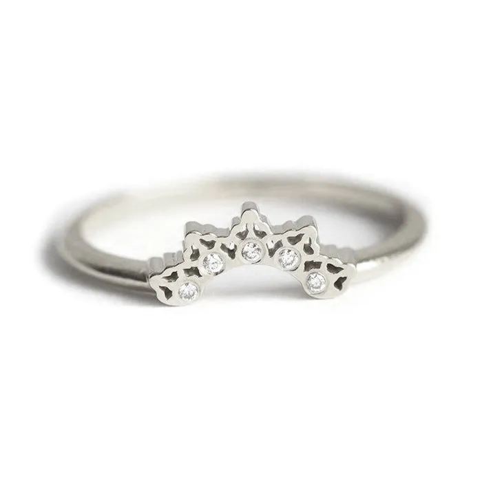 Capucinne Rings Diamond Wedding Band Diamond Wedding Ring