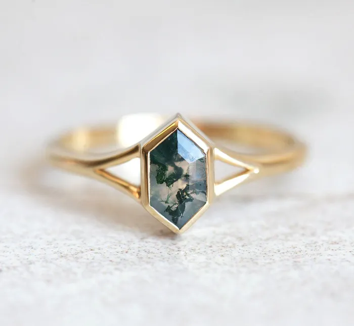 Capucinne Rings Lucia Salt And Pepper Diamond Engagement Ring Set