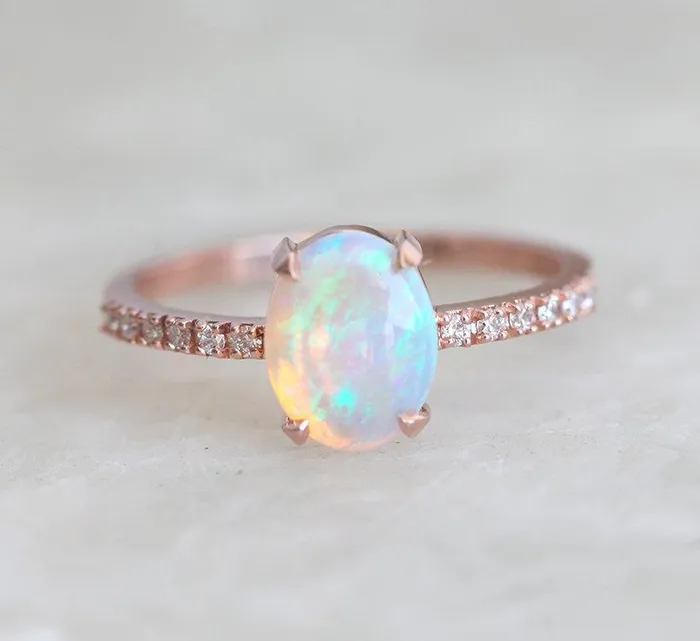 Capucinne Rings Raquel Opal Ring