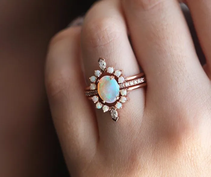 Capucinne Rings Raquel Opal Ring