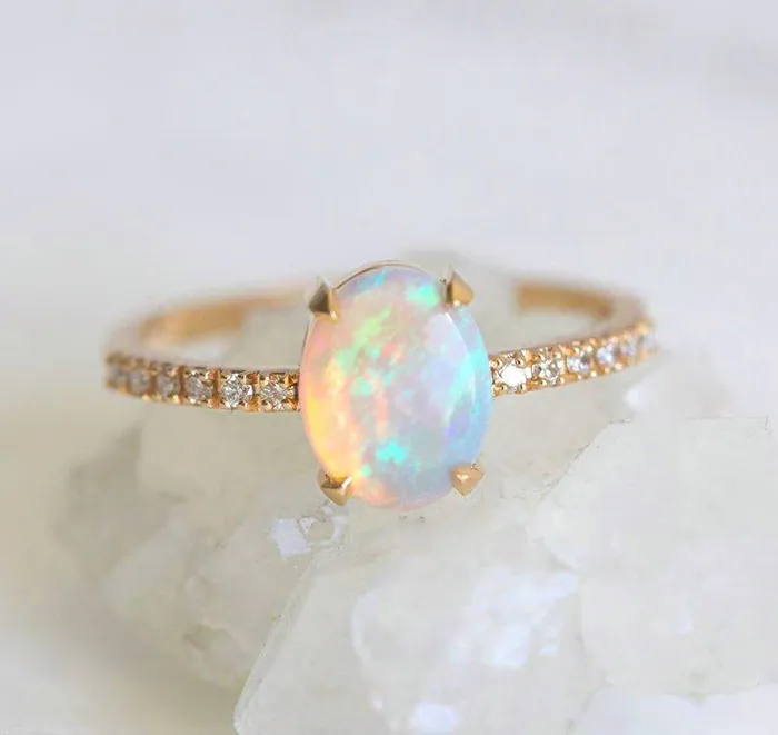 Capucinne Rings Raquel Opal Ring
