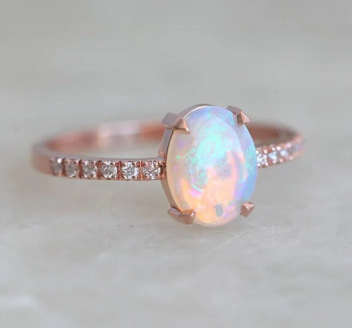 Capucinne Rings Raquel Opal Ring