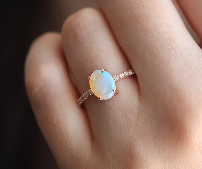 Capucinne Rings Raquel Opal Ring