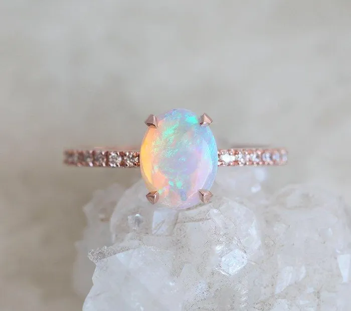 Capucinne Rings Raquel Opal Ring