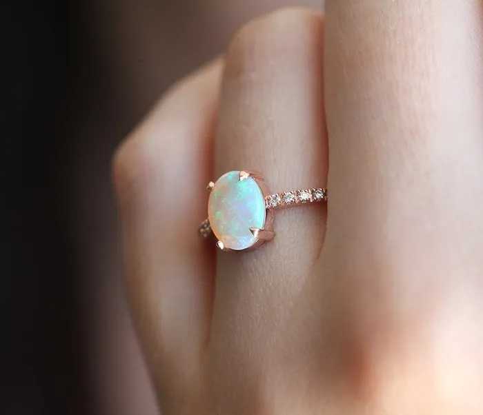 Capucinne Rings Raquel Opal Ring