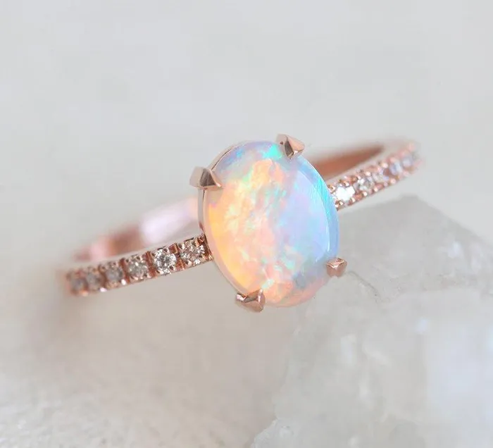 Capucinne Rings Raquel Opal Ring