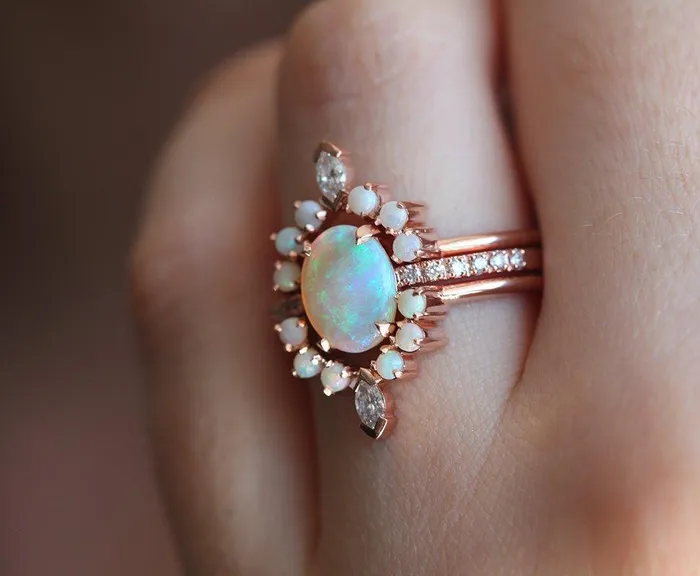 Capucinne Rings Raquel Opal Ring