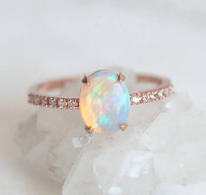 Capucinne Rings Raquel Opal Ring