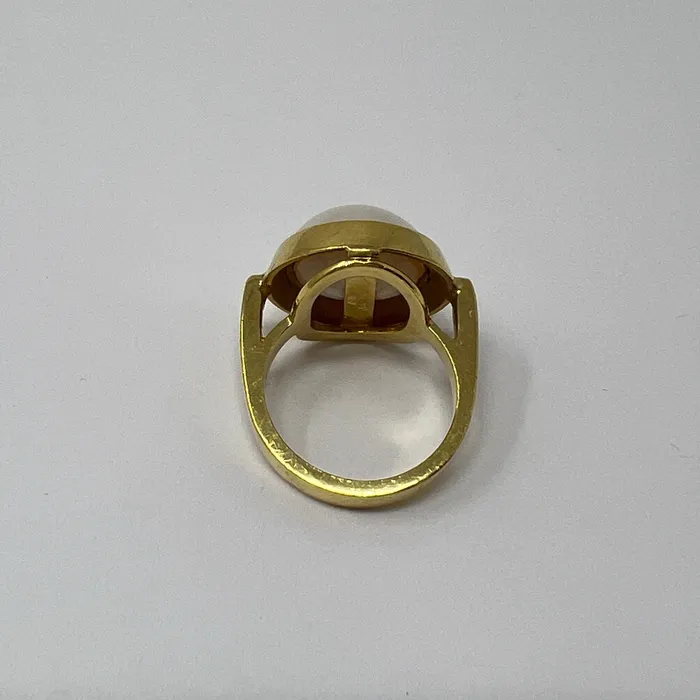 Cellino Rings Cellino 18K Gold Ring with Mabe Pearl