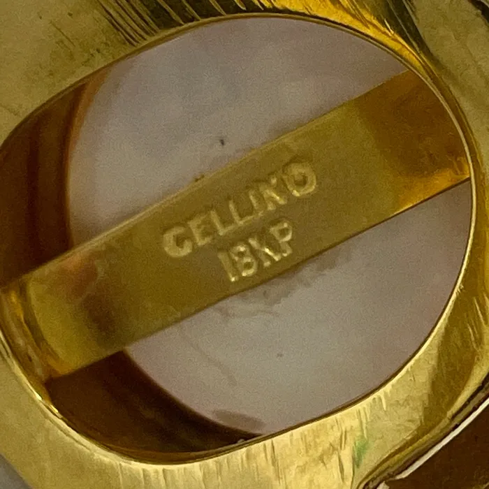 Cellino Rings Cellino 18K Gold Ring with Mabe Pearl