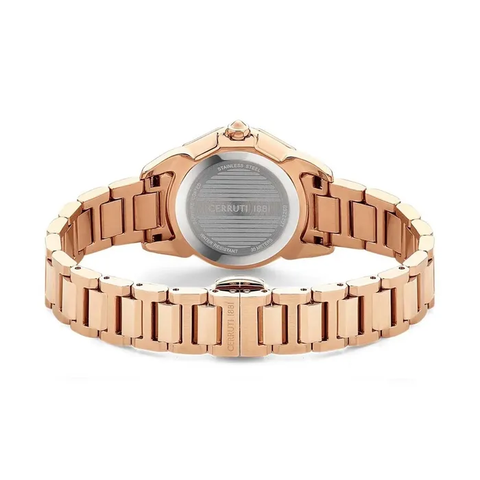 Cerruti Watches Cerruti Jesina Ladies Purple Puzzle Dial Rose Gold Watch