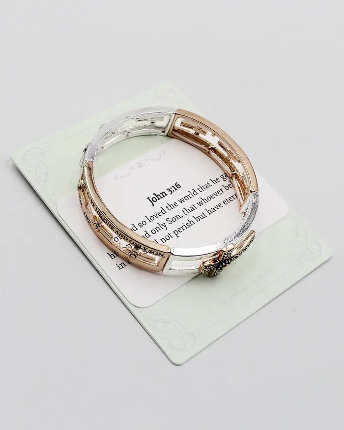 CHECK2024 Bracelets John 316 Stretch Bangle Bracelet with Charm