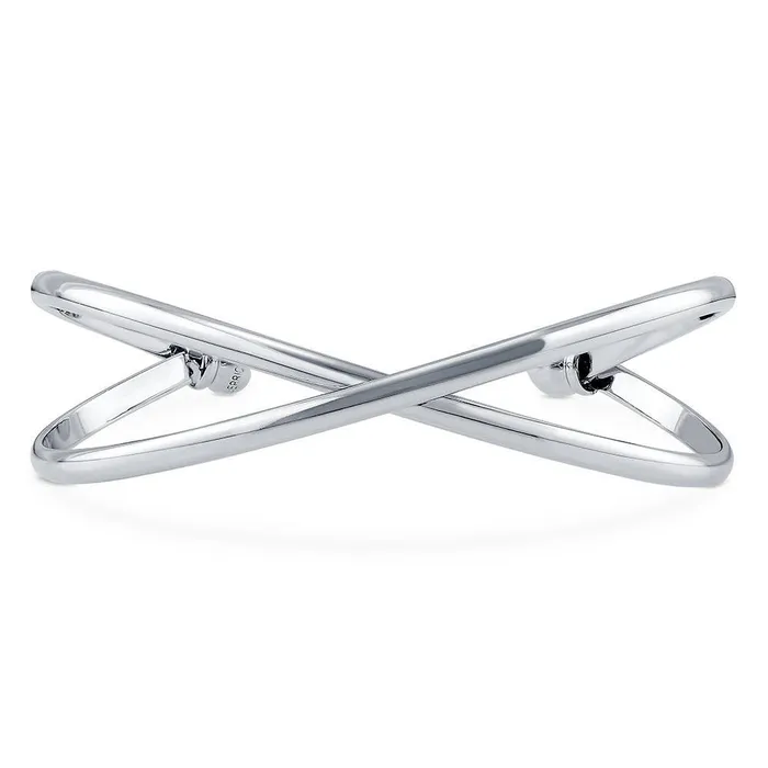 Criss Cross Cuff in SilverTone BERRICLE Rings