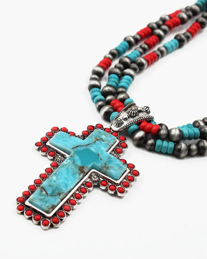 Cross Pendant Multiple Layered Necklace Set UPDATED092024 Necklaces Cross Pendant Multiple Layered Necklace Set UPDATED092024 Necklaces