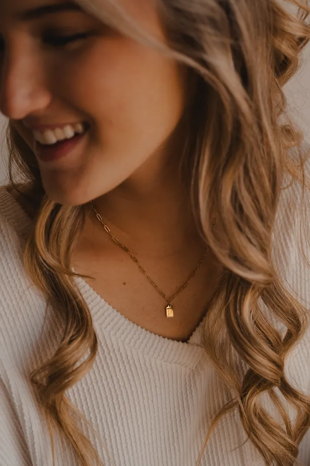 Dear Heart Necklaces With You Tag Necklace