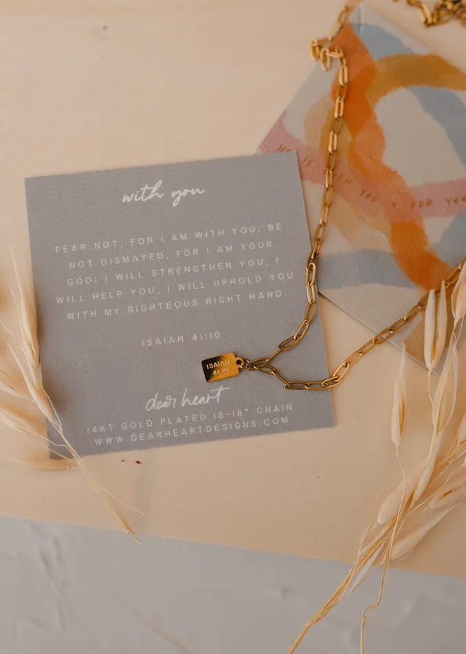 Dear Heart Necklaces With You Tag Necklace