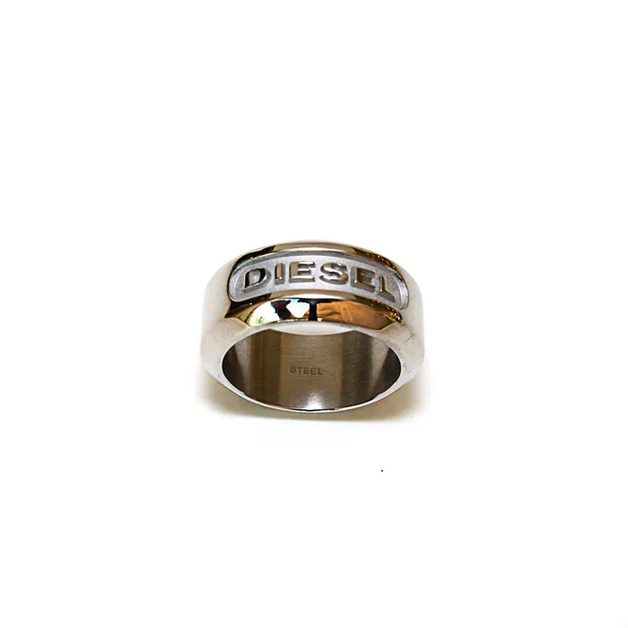 Diesel Rings Diesel MenS Ring Stainless Steel With Engraved Diesel Name