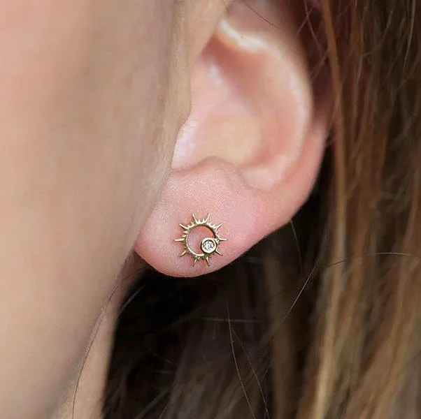 dreamofopal Earrings Isadora Sun Diamond Earrings