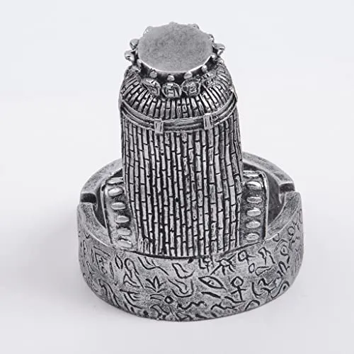 Dropshipped via Social Commerce Network arythe Egyptian Female Pharaoh Ashtray Home Hotel Resin Crafts Ornaments Silver Rings