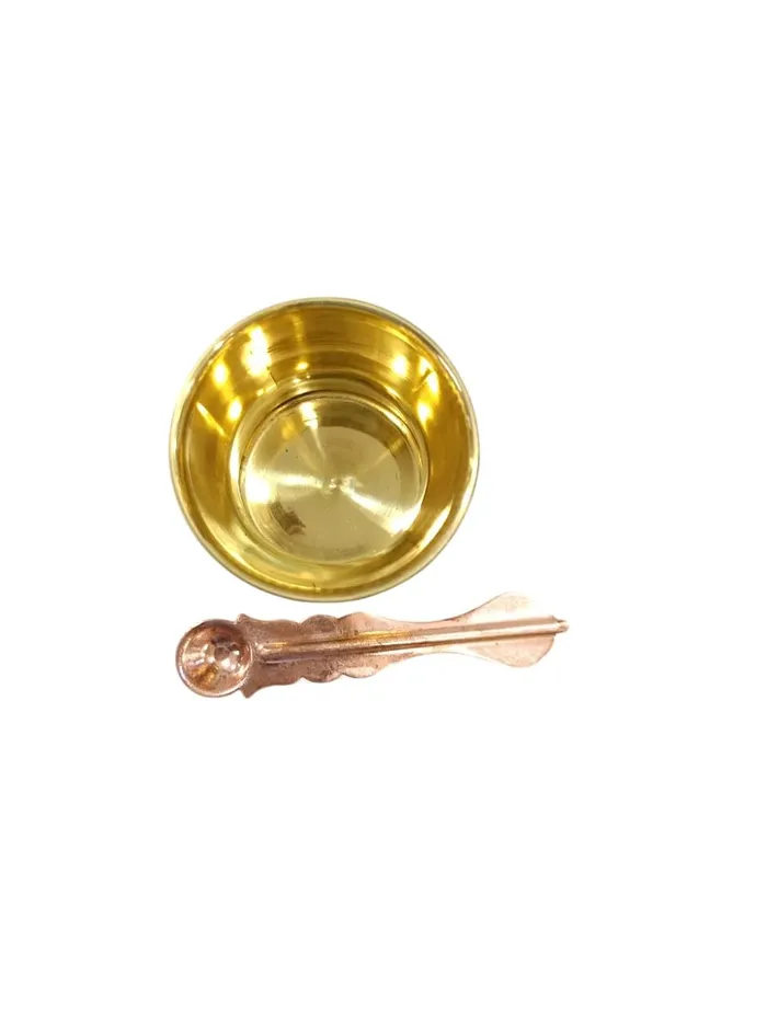 Dropshipped via Social Commerce Network Decorative GoldPlated Metallic Vase with Dual Bowl Design Bracelets