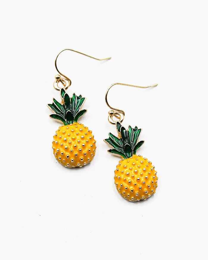 Earrings 05172023 Metal Pineapple Earrings