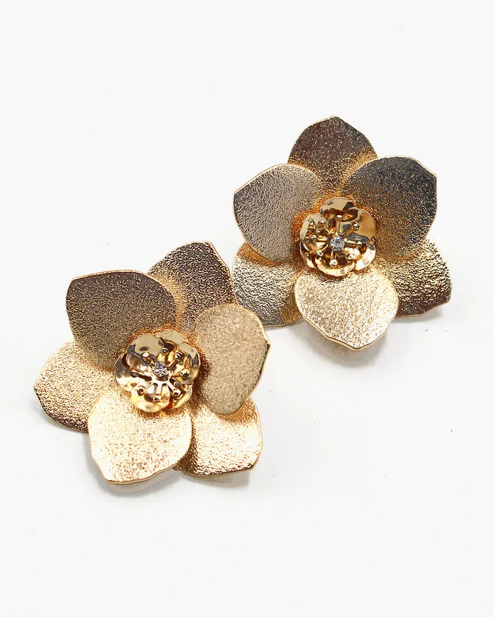 Earrings 06222023 Metal Flower Earrings