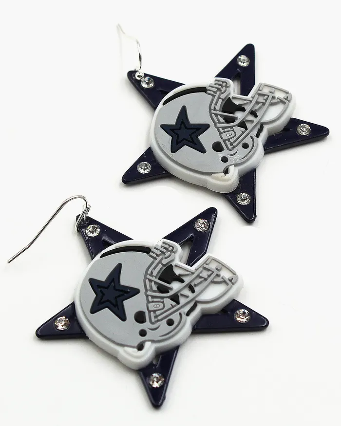 Earrings Game Day Star Football Helmet Earrings 11222023