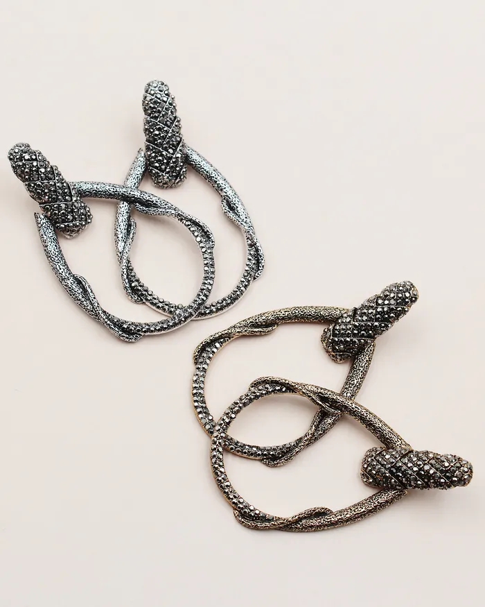 Earrings Hematite Crystal Stone Earrings 11092023 Earrings Hematite Crystal Stone Earrings 11092023