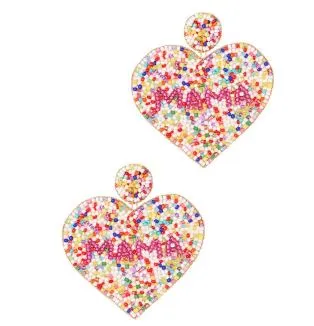 Earrings Prep Obsessed ESS Mama Multi Seed Bead Heart Dangle Earrings Earrings Prep Obsessed ESS Mama Multi Seed Bead Heart Dangle Earrings
