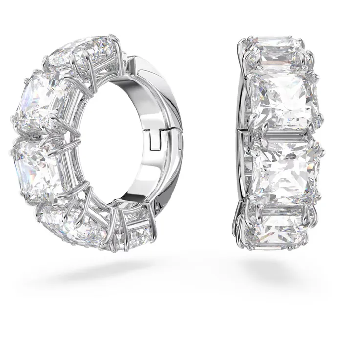 Earrings Swarovski Swarovski Millenia clip earrings Square cut White Rhodium plated Earrings Swarovski Swarovski Millenia clip earrings Square cut White Rhodium plated