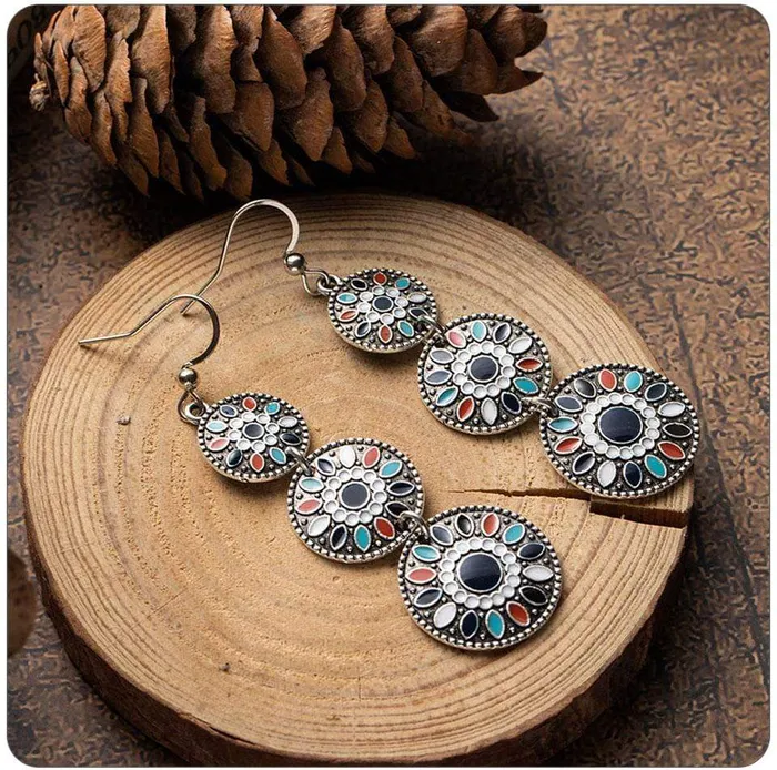 Earrings WickedAF Triple Ethnic Boho Earrings